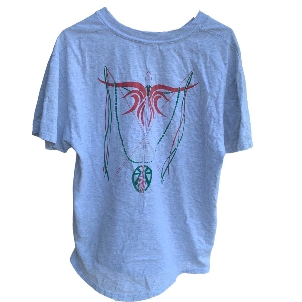Vintage Tee Shirt Tribal Boho Design 1999 Fraternity Sorority Aztec Size Large